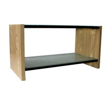 Carved Glass LED TV Stand